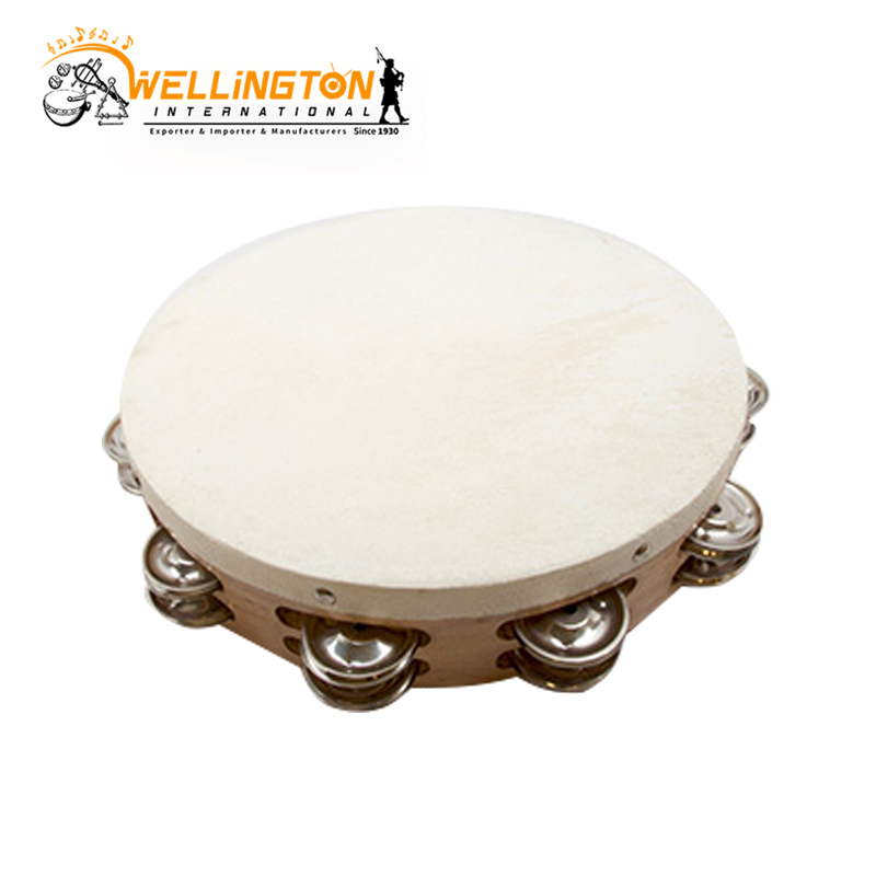 tambourine-10-d-row-natural-glossy-finish-with-white-skin-haed