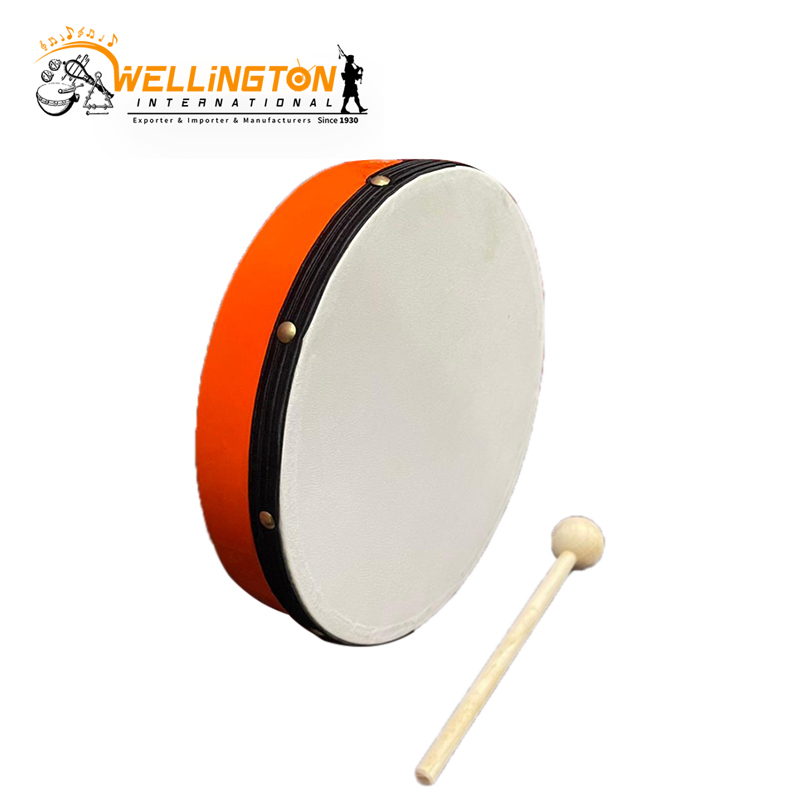 frame-drum-10-any-colored-glossy-finish-with-white-skin-haed