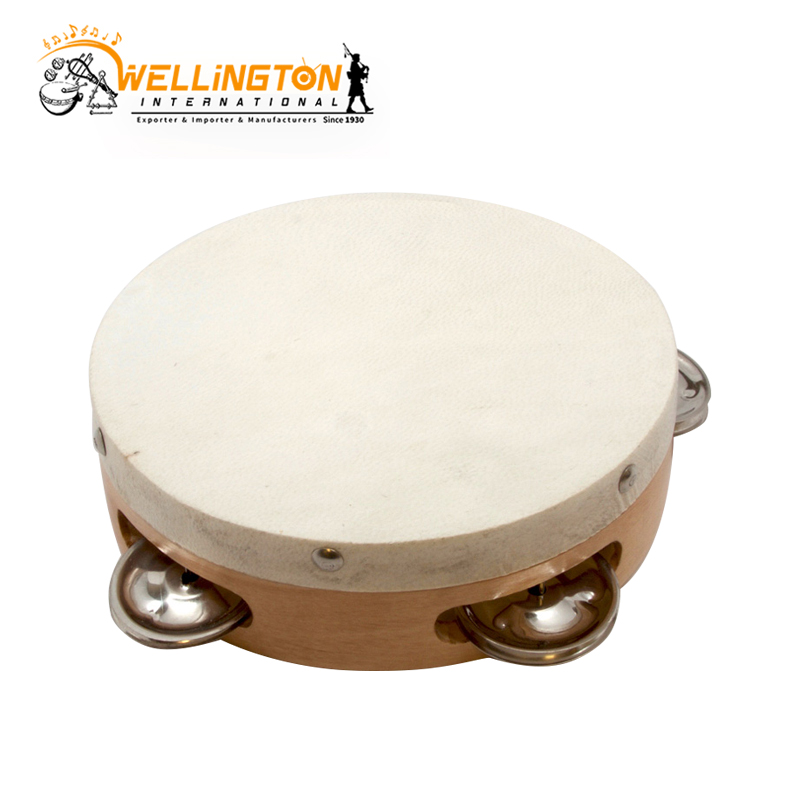 tambourine-6-natural-glossy-finish-with-white-skin-haed