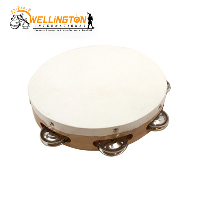 tambourine-8-natural-glossy-finish-with-white-skin-haed